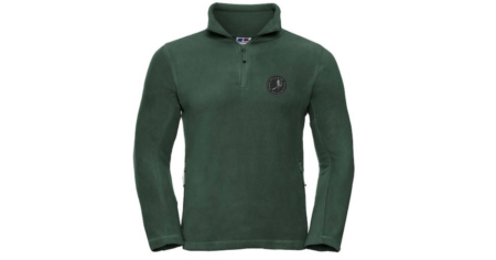 Green Russell 1/4 Zip Fleece
